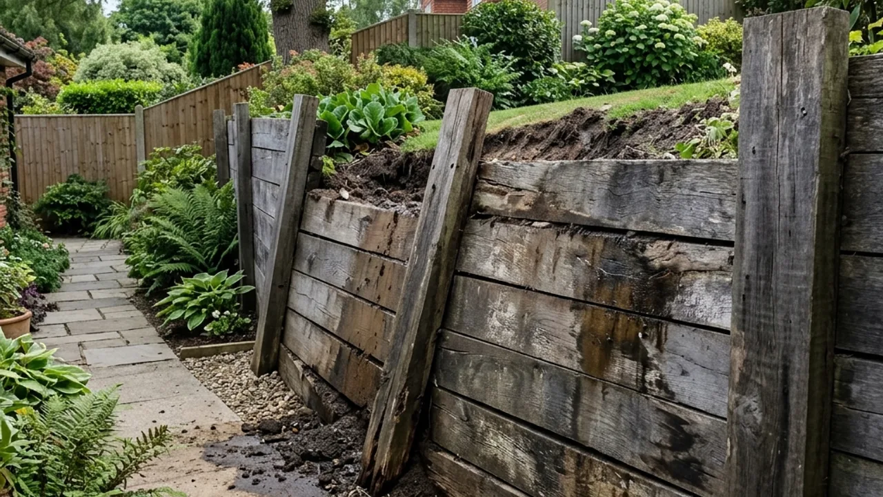 Retaining Wall Repairs & Replacement detail on an Australian residential site